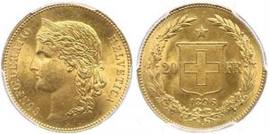 20 Franc Schweiz Gold 