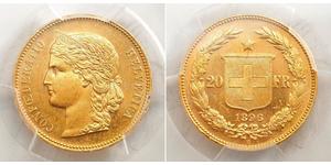 20 Franc Schweiz Gold 