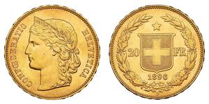 20 Franc Schweiz Gold 