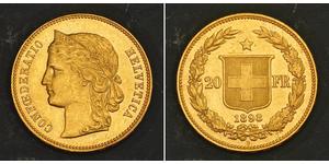 20 Franc Switzerland Gold 