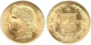 20 Franc Switzerland Gold 