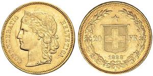 20 Franc Switzerland Gold 