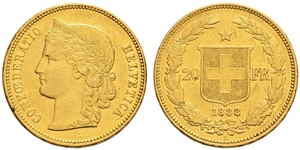 20 Franc Switzerland Gold 