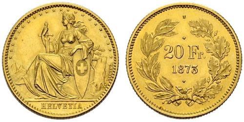20 Franc Switzerland Gold 