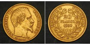 20 Franc Zweites Kaiserreich (1852-1870) Gold Napoleon III (1808-1873)