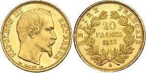20 Franc Zweites Kaiserreich (1852-1870) Gold Napoleon III (1808-1873)