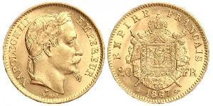 20 Franc Zweites Kaiserreich (1852-1870) Gold Napoleon III (1808-1873)