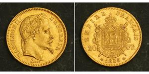 20 Franc Zweites Kaiserreich (1852-1870) Gold Napoleon III (1808-1873)