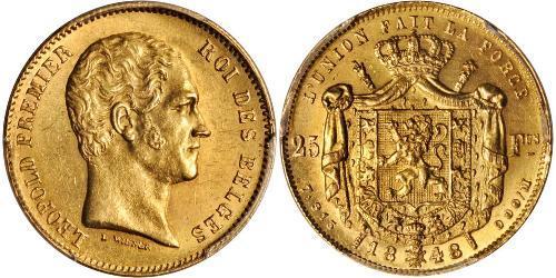20 Franc Belgique Or Léopold Ier de Belgique (1790-1865)