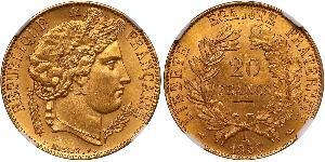 20 Franc Deuxième République (France) (1848-1852) Or 