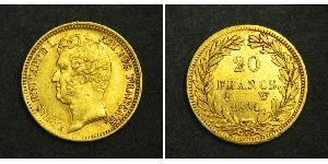 20 Franc Monarchie de Juillet (1830-1848) Or Louis-Philippe I (1773 -1850)