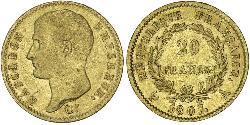 20 Franc Premier Empire (1804-1814) Or Napoléon Ier(1769 - 1821)
