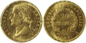 20 Franc Premier Empire (1804-1814) Or Napoléon Ier(1769 - 1821)