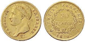 20 Franc Premier Empire (1804-1814) Or Napoléon Ier(1769 - 1821)