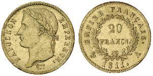 20 Franc Premier Empire (1804-1814) Or Napoléon Ier(1769 - 1821)