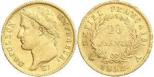 20 Franc Premier Empire (1804-1814) Or Napoléon Ier(1769 - 1821)