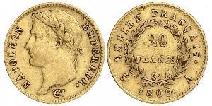 20 Franc Premier Empire (1804-1814) Or Napoléon Ier(1769 - 1821)