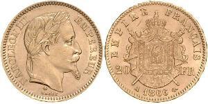 20 Franc Second Empire (1852-1870) Or Napoleon III (1808-1873)