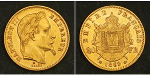20 Franc Second Empire (1852-1870) Or Napoleon III (1808-1873)
