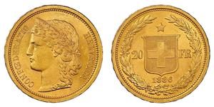 20 Franc Suisse Or 