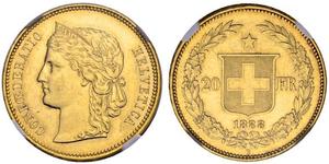 20 Franc Suisse Or 