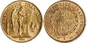 20 Franc Troisième République (1870-1940)  Or 