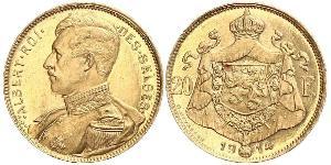 20 Franc Belgio Oro 