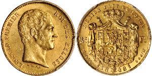 20 Franc Belgio Oro Leopoldo I del Belgio (1790-1865)