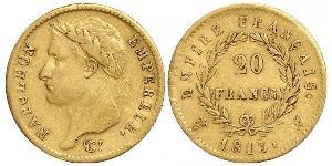 20 Franc Primer Imperio francés (1804-1814) Oro Napoleón Bonaparte(1769 - 1821)