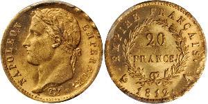 20 Franc Primo Impero francese (1804-1814) Oro Napoleone Bonaparte(1769 - 1821)
