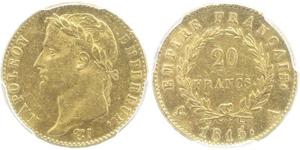 20 Franc Primo Impero francese (1804-1814) Oro Napoleone Bonaparte(1769 - 1821)