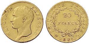 20 Franc Primo Impero francese (1804-1814) Oro Napoleone Bonaparte(1769 - 1821)