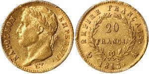 20 Franc Primo Impero francese (1804-1814) Oro Napoleone Bonaparte(1769 - 1821)