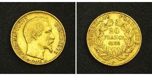 20 Franc Segundo Imperio francés (1852-1870) Oro Napoleon III (1808-1873)