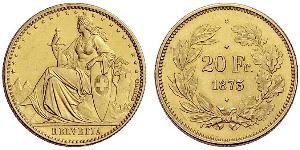 20 Franc Suiza Oro 