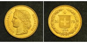 20 Franc Suiza Oro 