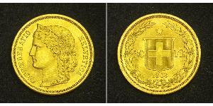 20 Franc Suiza Oro 