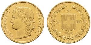 20 Franc Suiza Oro 