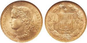 20 Franc Svizzera Oro 