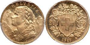 20 Franc Svizzera Oro 