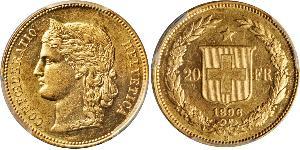 20 Franc Svizzera Oro 