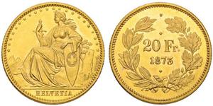 20 Franc Svizzera Oro 