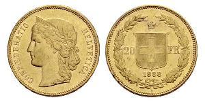 20 Franc Svizzera Oro 