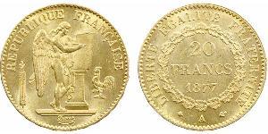 20 Franc Tercera República Francesa (1870-1940)  Oro 