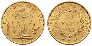 20 Franc Terza Repubblica francese (1870-1940)  Oro 