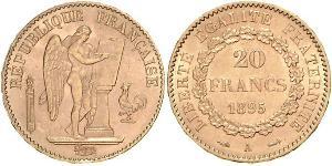 20 Franc Terza Repubblica francese (1870-1940)  Oro 