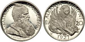20 Franc Albania Platinum 