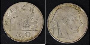 20 Franc Belgien Silber 