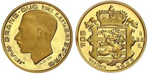 20 Franc 卢森堡 金 让 (卢森堡大公) (1921 - 1964)
