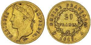 20 Franc 法兰西第一帝国 (1804 - 1814) 金 拿破仑一世(1769 - 1821)